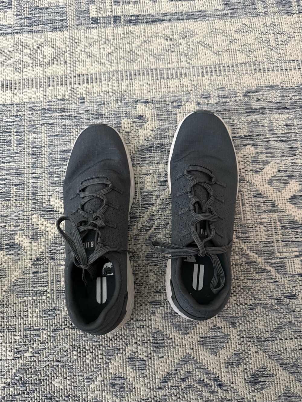 Men's No Bull Dark Gray Lightweight Athletic Lace-Up Sneakers: WORN ONCE